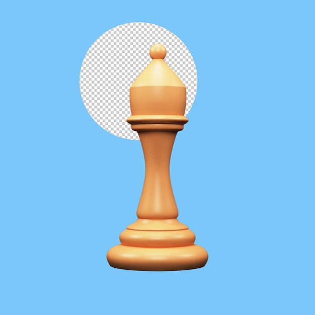 Bishop Chess Game Piece - Bispo Jogo de Xadrez 3D model