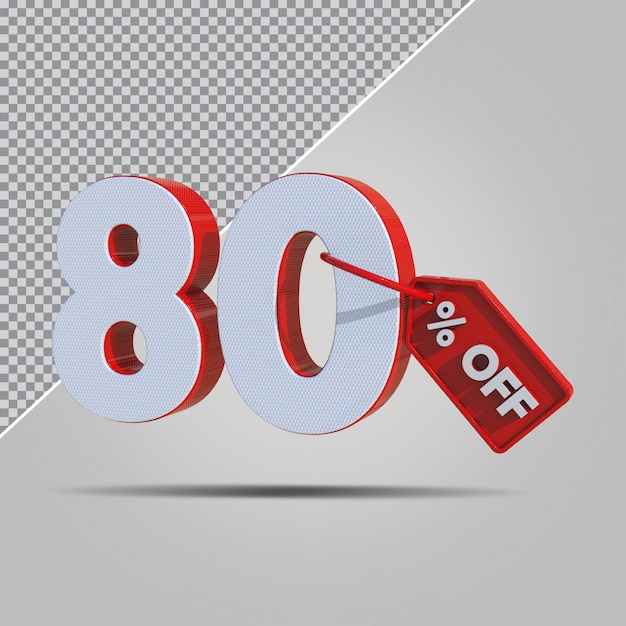 3d percentagens 80 por cento da oferta