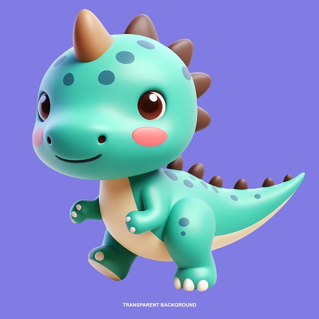 3d personagem de desenho animado de dinossauro