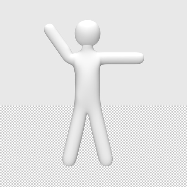 3D-Personen-Pose Gerenderte Objektdarstellung