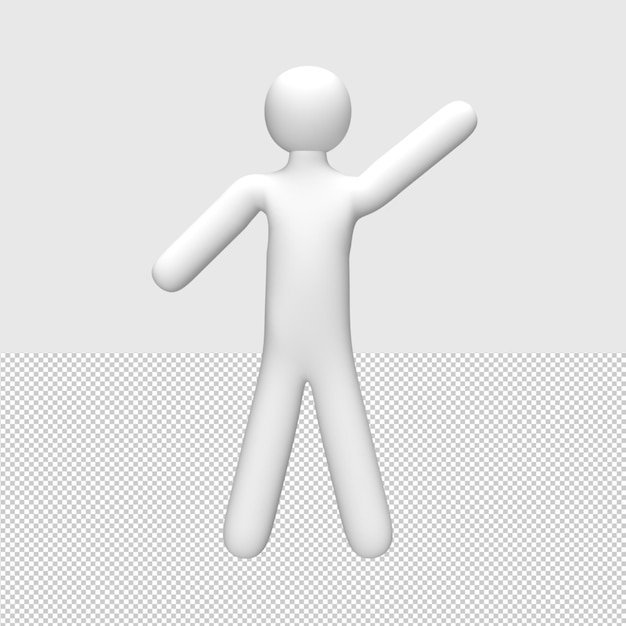 3D-Personen-Pose Gerenderte Objektdarstellung
