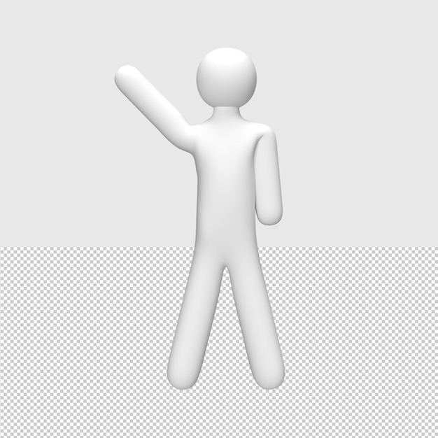 3D-Personen-Pose Gerenderte Objektdarstellung