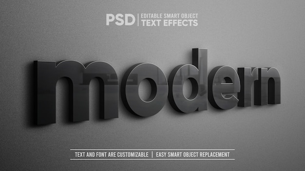 PSD 3d-perspektive seitenansicht realistische elegante schwarze keramik textvorlage