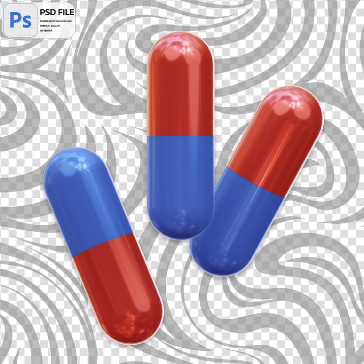 PSD 3d pills render ilustración del icono aislado png