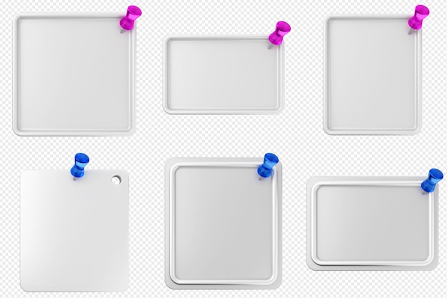3D-Pin, Haftnotizpapier, Textfeld