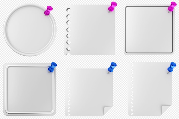 3D-Pin, Haftnotizpapier, Textfeld