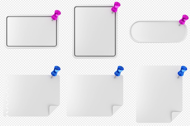 3D-Pin, Haftnotizpapier, Textfeld