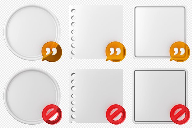 3D-Pin, Haftnotizpapier, Textfeld