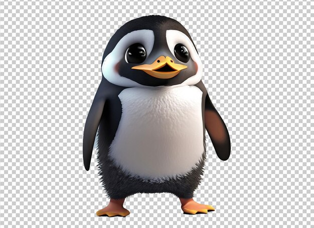 PSD 3d pinguim rei da antártida