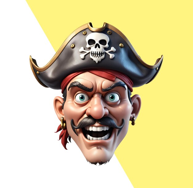 3d-piratenfigur