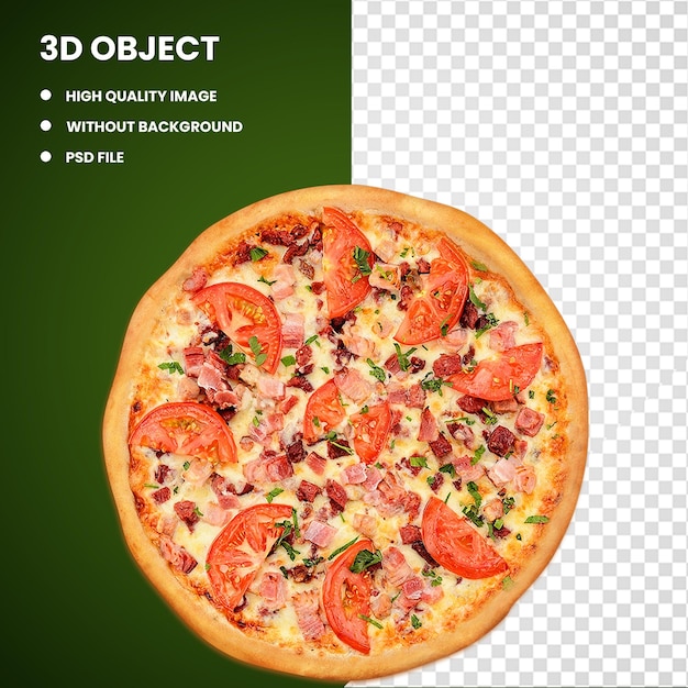 PSD 3d pizza entera sushi pizza cocina italiana makizushi cocina japonesa