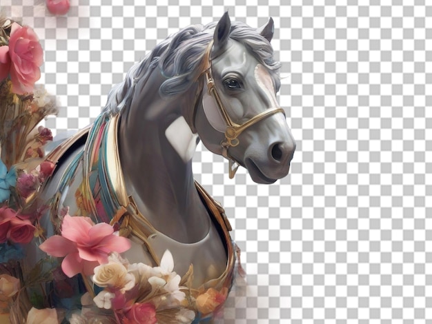 PSD 3d png fundo de cavalo