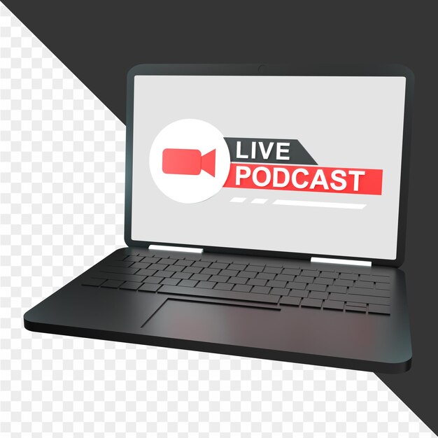 PSD 3d-podcast-symbol