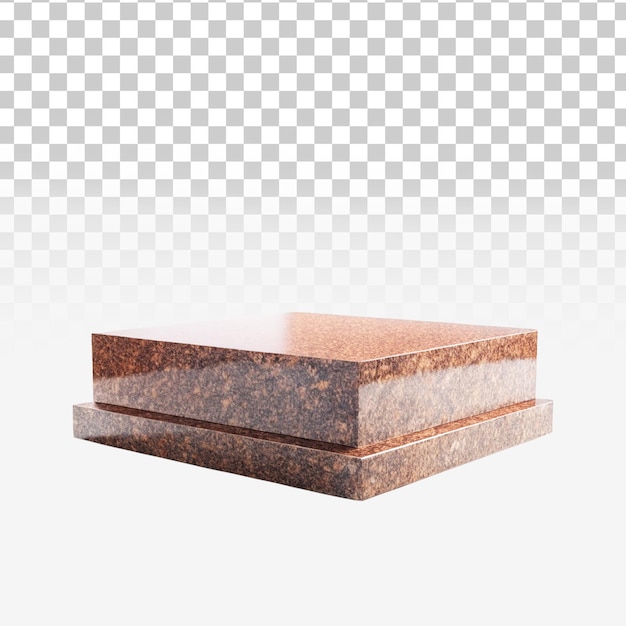 3d podio png aislado en fondo transparente