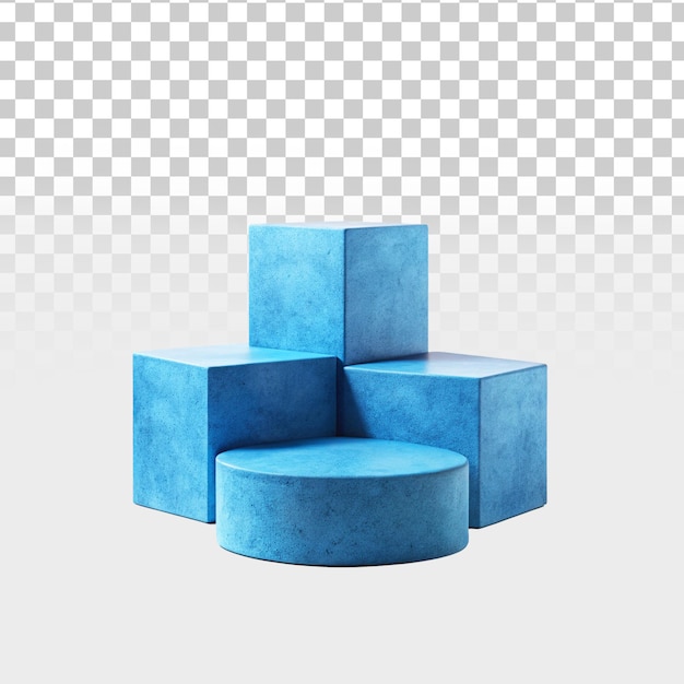 3d podio png aislado en fondo transparente