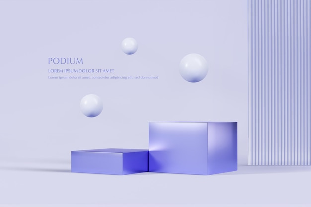 3D-Podium mit Schattenüberlagerungseffekt für die Produktpräsentation