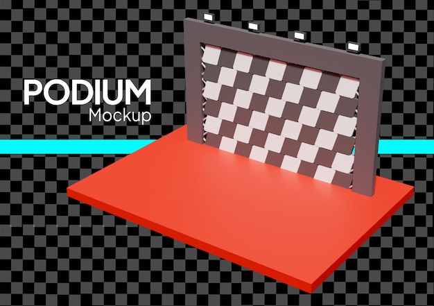 3D Podium Mockup for Presentations and Events