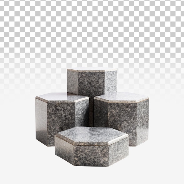3d podium png isolated on transparent background