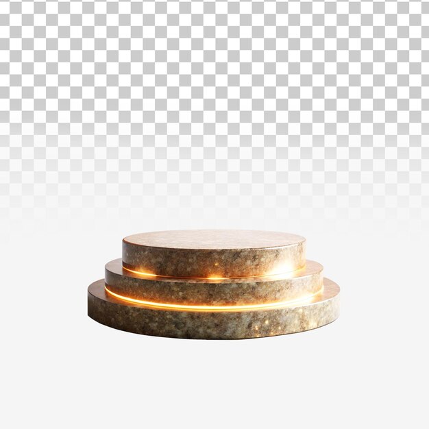 3d podium png isolato su sfondo trasparente