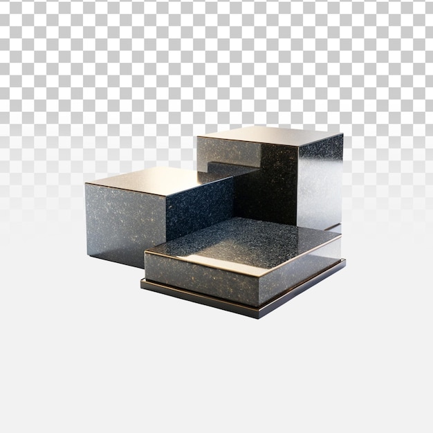 3d podium png isolato su sfondo trasparente