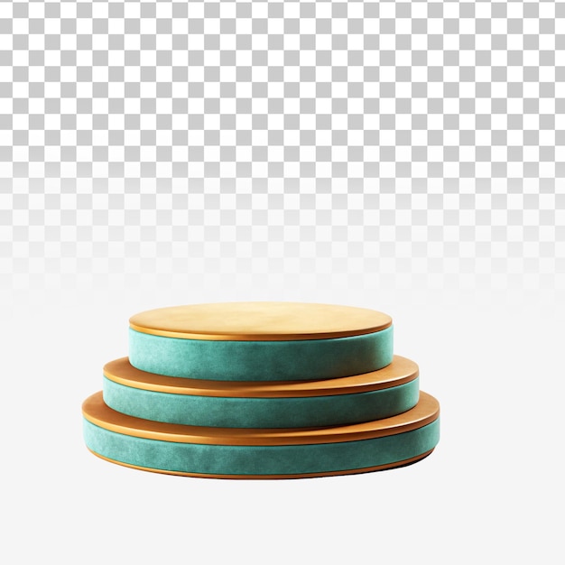 3d podium png isolé sur un fond transparent