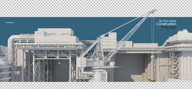3D-Polygon-Konstruktionsgebäude