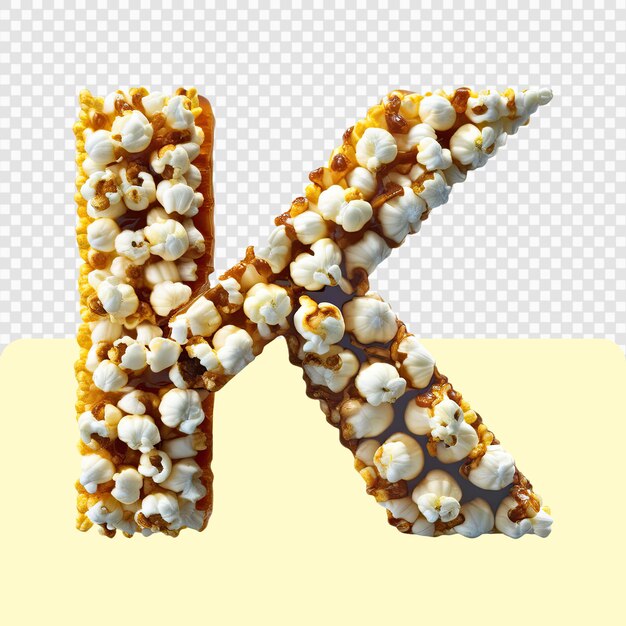 PSD 3d-popcorn-buchstaben-satz