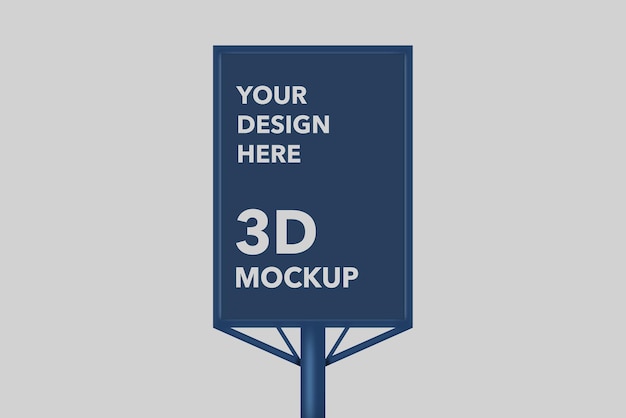 3d poster mockup