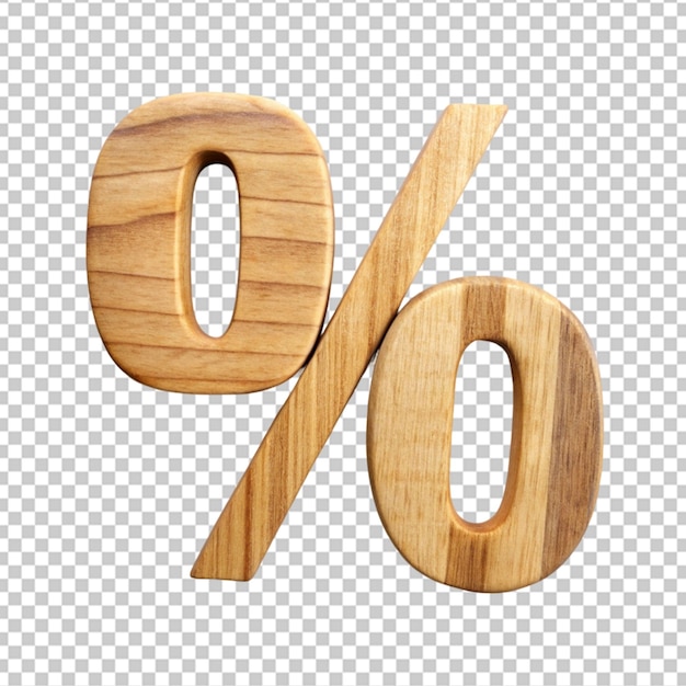 PSD 3d pour cent avec le style en bois rend le luxe