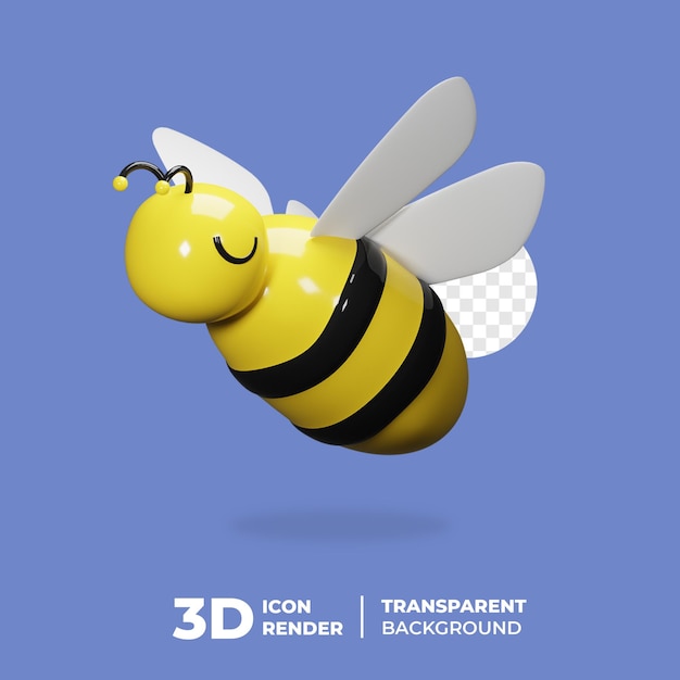 PSD 3d primavera ícone abelha