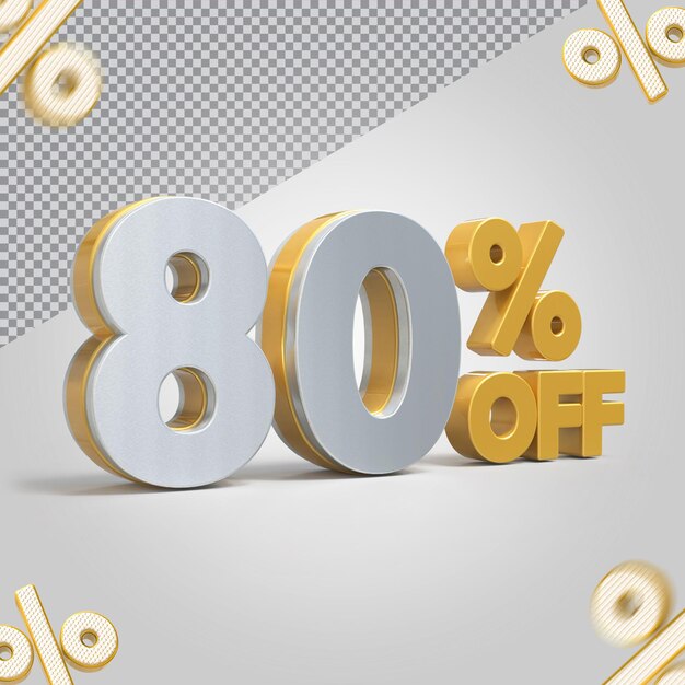 3D-Promotion 80-Prozent-Angebot