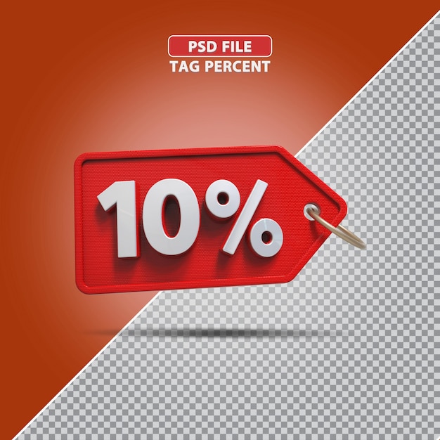 3D-Prozent-Promotion 10 Prozent