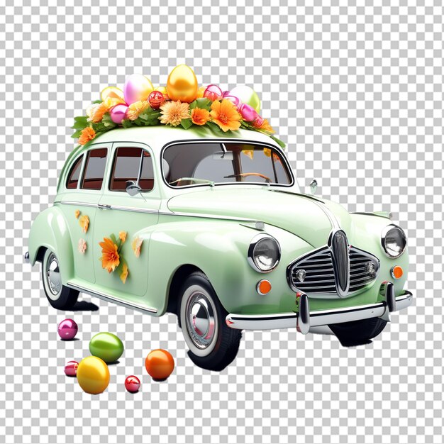 3d psd del coche de pascua