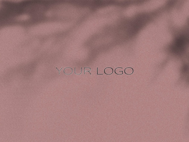 3D-PSD-Firma-Logo-Mockup auf der Wand Moderne Hängezeichen Fassaden-Logo