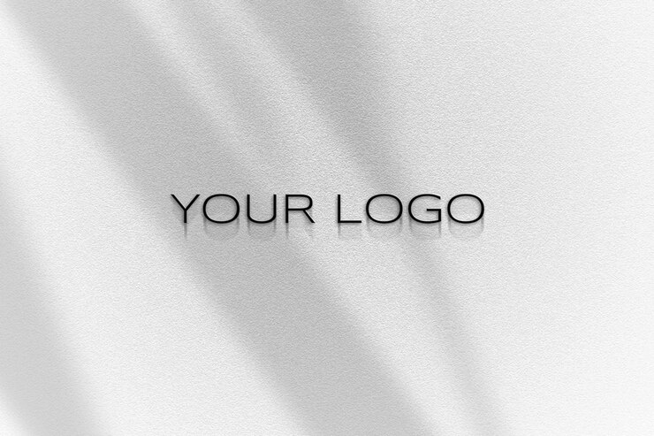PSD 3d-psd-firma-logo-mockup auf der wand moderne hängezeichen fassaden-logo