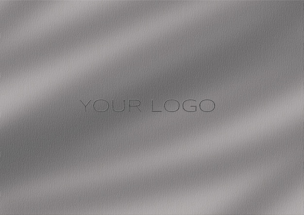 3D PSD Logotipo de la compañía Mockup en la pared Logotipo de fachada de letrero colgado moderno