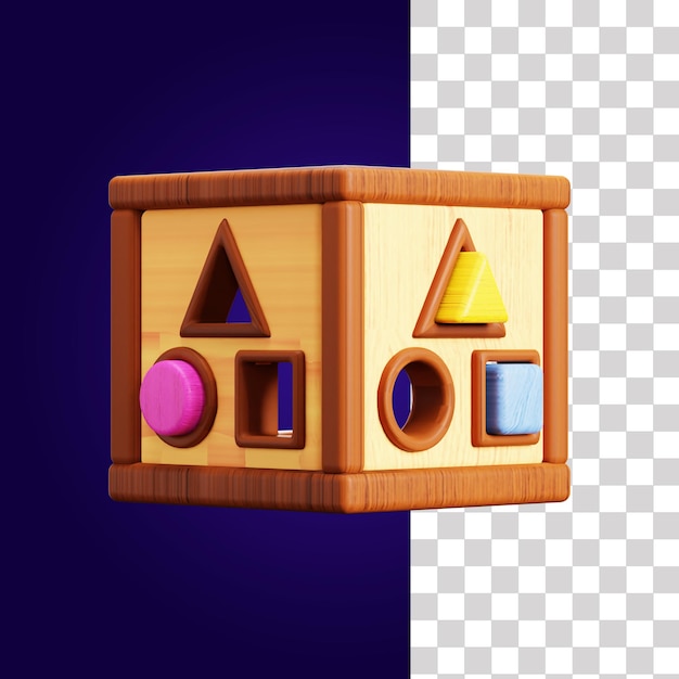 PSD 3d-puzzle-block-illustration