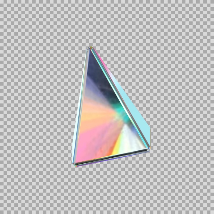 PSD 3d pyramid dynamic diamond icon