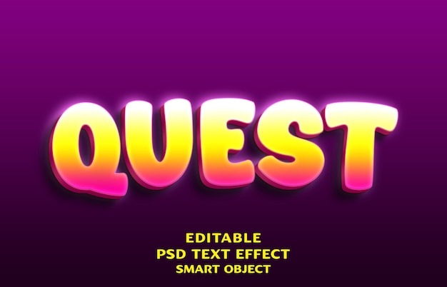 3D-Quest-Text-Effekt-Design