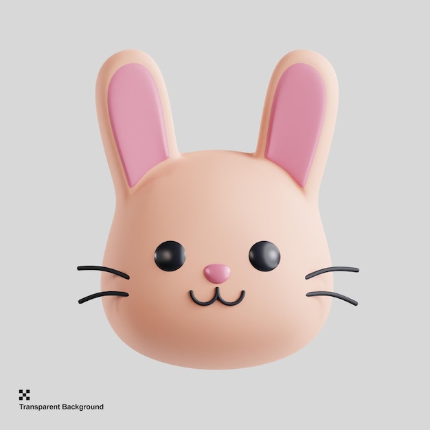 3d rabbit illustration