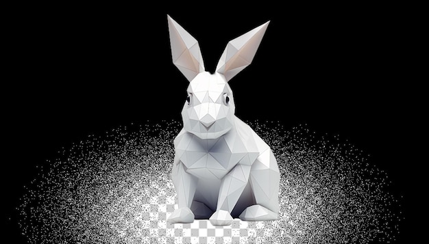 PSD 3d rabbit png durchsichtig