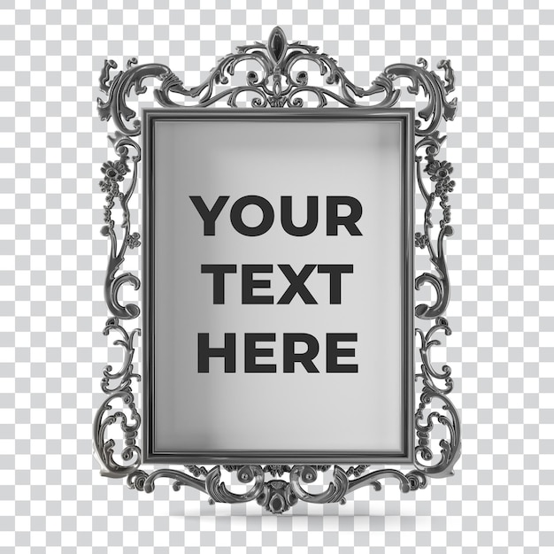 3D-Rahmen, antiker Look zum Hinzufügen von Text, editierbar