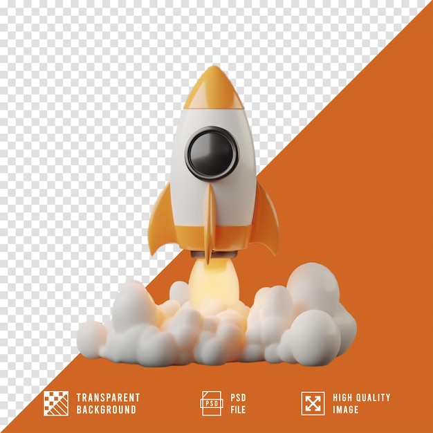 3D-Raketenstart