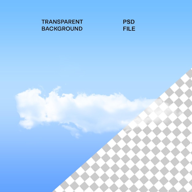 3d realistic overlay clouds isolated on transparent background Real transparency effect