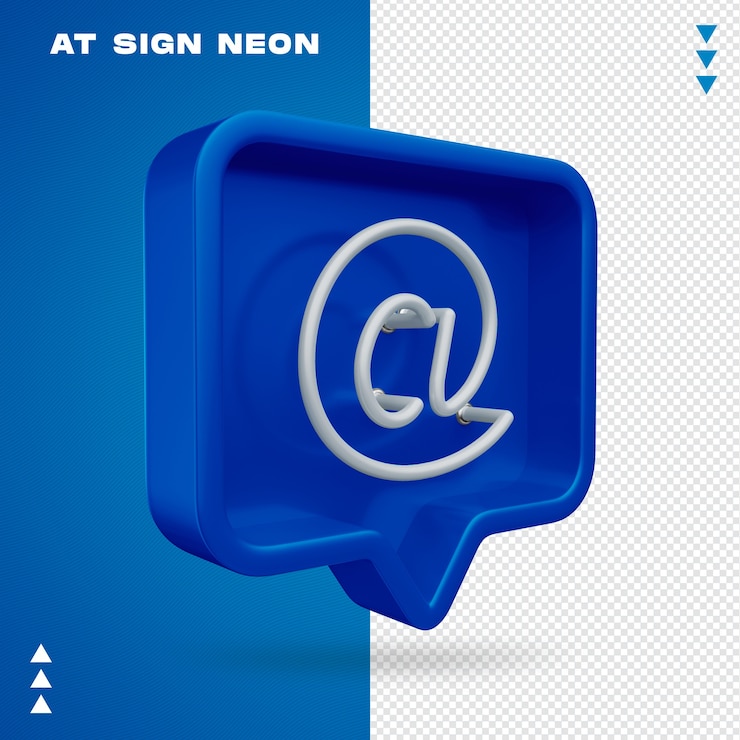 PSD 3d realistico al segno al neon di facebook