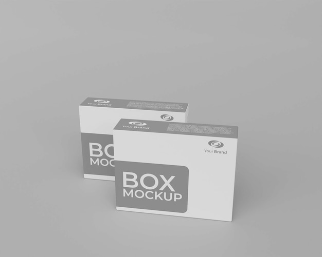 PSD 3d realistisches box-mockup