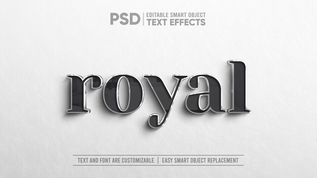 3d realistisches elegantes schwarz mit silberrahmen text editierbares smart object mockup