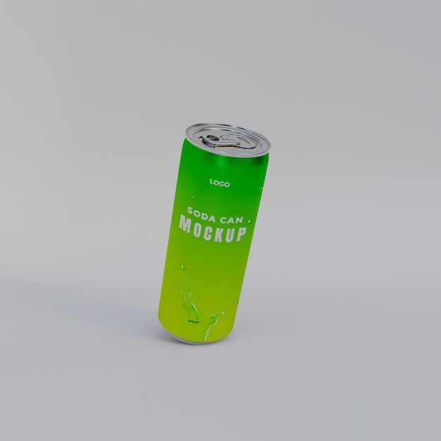 3d realistisches limonaden-mockup