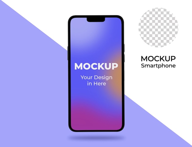 3d-realistisches mobiles mockup