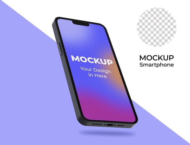 3D-realistisches mobiles Mockup